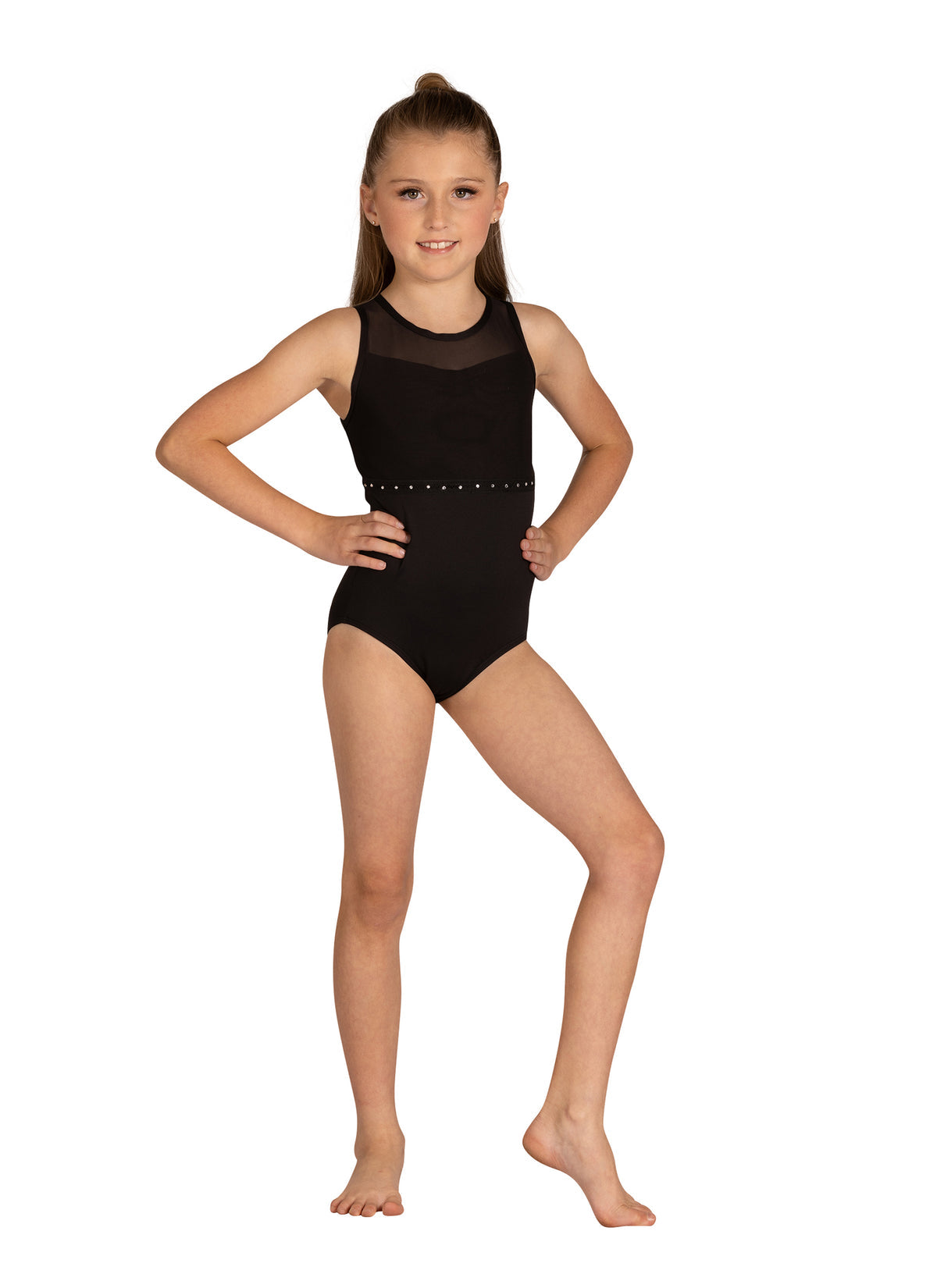 DanzNMotion CHILD Alexa Rhinestone Tank Leotard