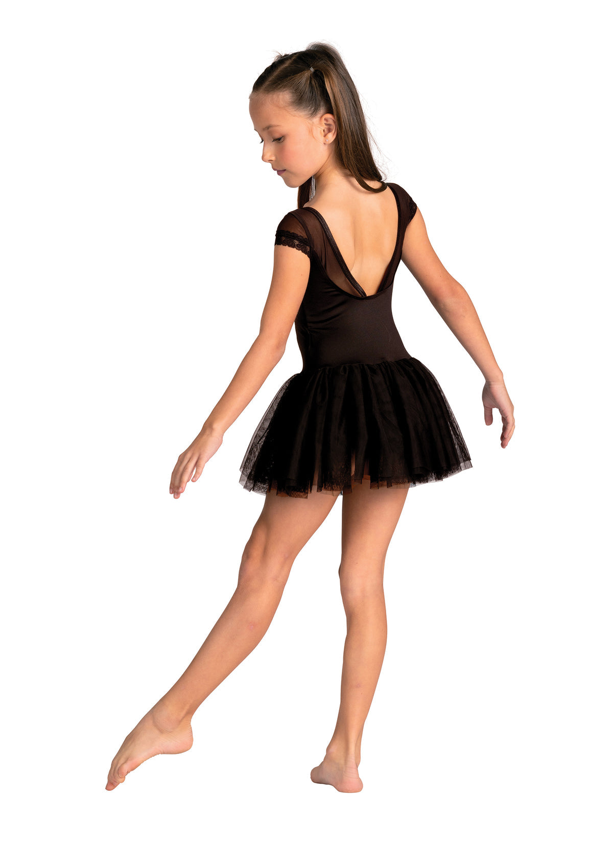 DanzNMotion Child Sharlett Cap Sleeve Dress