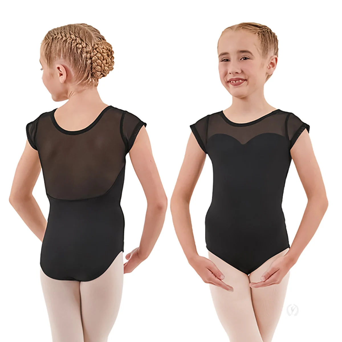 Eurotard Girls Silhouette Mesh Sweetheart Leotard