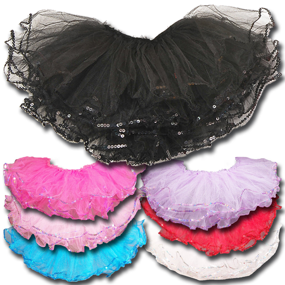 Tutus 4 Layer Sequin Trimmed Tutus