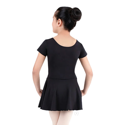 Eurotard Girls Microfiber Short Sleeve Dance Dress