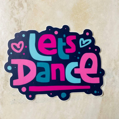 Dance Words Vinyl Stickers