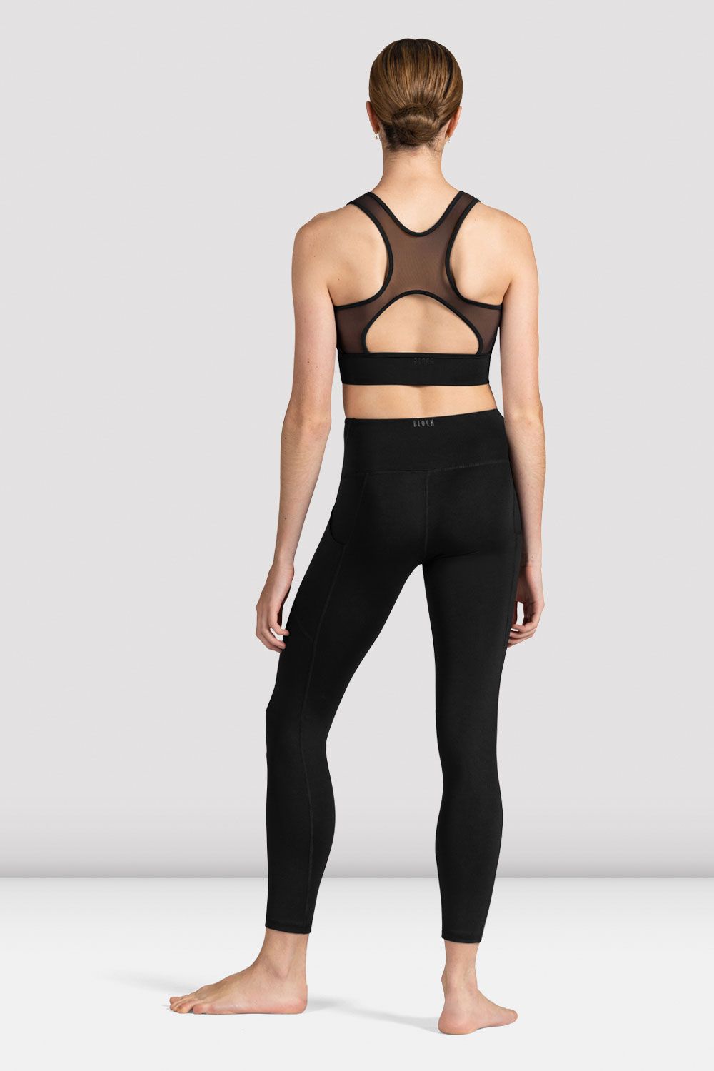 Bloch Ladies Kya Zip Front Crop Top