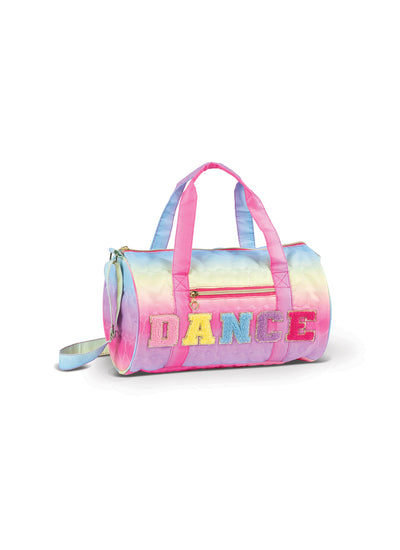 DanzNMotion Quilted Heart Rainbow Duffle Bag